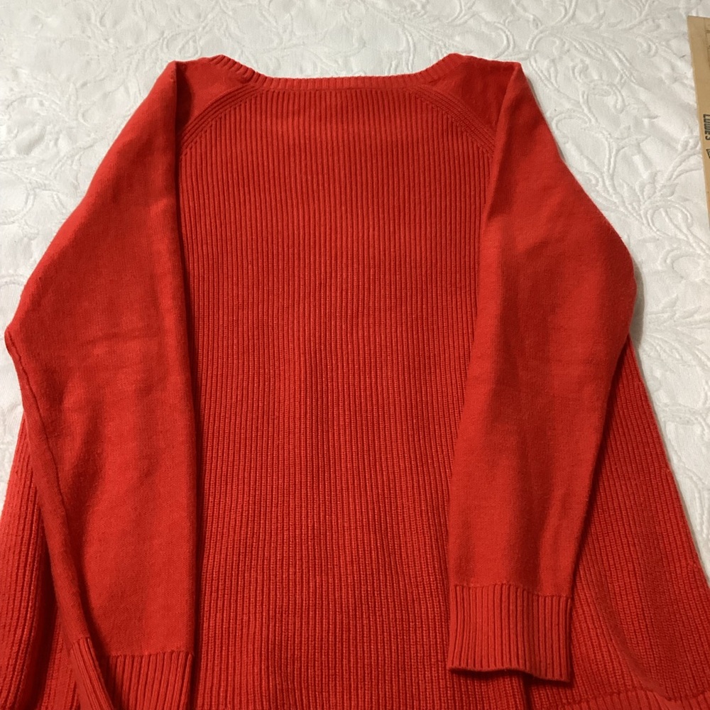 Talbots Red Pullover Ladies Rib Knit Sweater - Picture 7 of 10